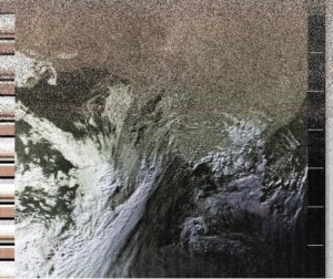 False-colour image taken from NOAA-18 showing east coast of Australia